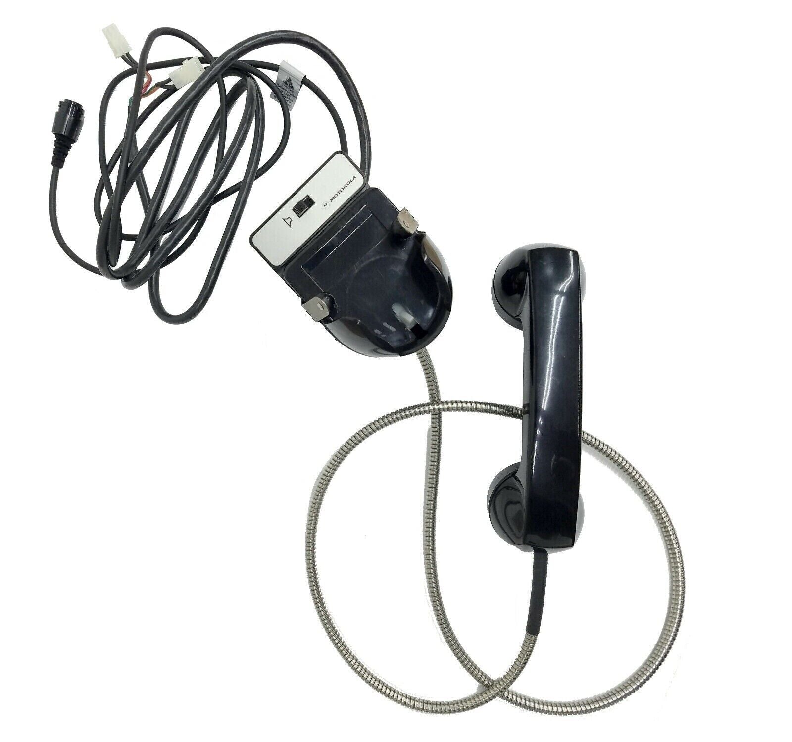 Motorola Handset HLN1220B - With Hang-Up Box, Compatible with Spectra/Syntor/MaraTrac Radios