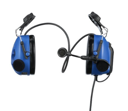 Motorola Tactical Headset NNTN8380A - ATEX Hard Hat Mount, Heavy-Duty, Boom Mic